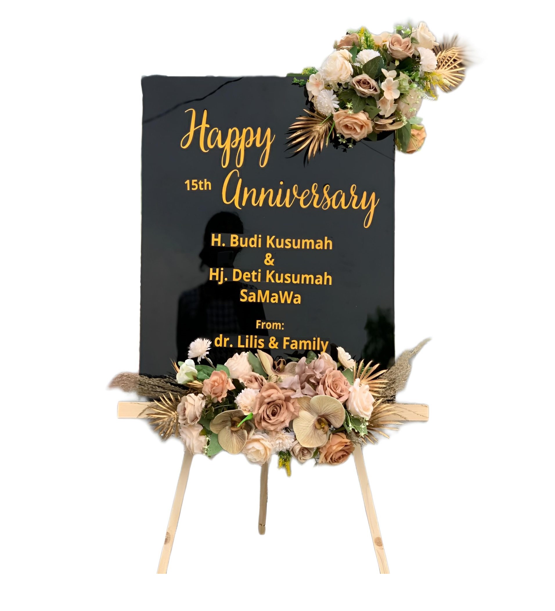 Papan Bunga Akrilik Sawoo